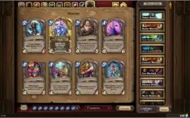 Conta Hearthstone, Muitas cartas lendarias e fundos antigos