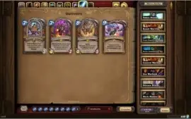 Conta Hearthstone, Muitas cartas lendarias e fundos antigos