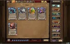 Conta Hearthstone, Muitas cartas lendarias e fundos antigos