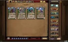 Conta Hearthstone, Muitas cartas lendarias e fundos antigos