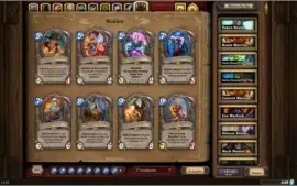 Conta Hearthstone, Muitas cartas lendarias e fundos antigos