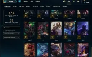 Conta prata 3 com 50 champs e 35 skins +1 Prestigio da Fiora