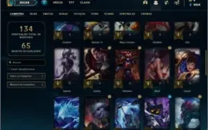 Conta prata 3 com 50 champs e 35 skins +1 Prestigio da Fiora