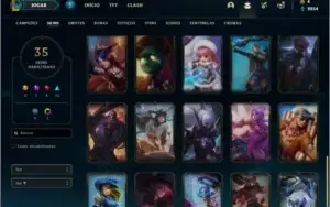 Conta prata 3 com 50 champs e 35 skins +1 Prestigio da Fiora