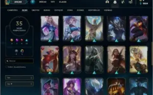 Conta prata 3 com 50 champs e 35 skins +1 Prestigio da Fiora
