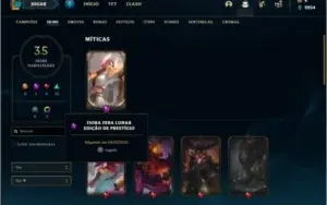 Conta prata 3 com 50 champs e 35 skins +1 Prestigio da Fiora