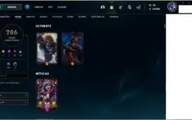 CONTA RARA LVL 329 286 SKINS LOL