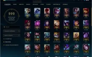 CONTA LOL SKIN'S, BORDA OURO, BORA PARA SMURF