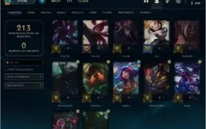 Conta Platina 4 57 champ 29 skins