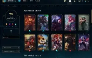 Conta Platina 4 57 champ 29 skins