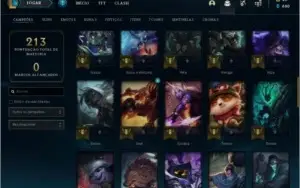 Conta Platina 4 57 champ 29 skins