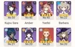 Genshin Impact - AR 56 América - 6 Personagens T5 3 Arma T5