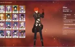 DILUC + ZHONGLI C1 + VENTI + XIAO +KEQING+3 ARMAS 5 * AR 51