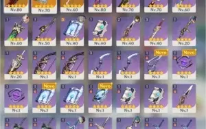 DILUC + ZHONGLI C1 + VENTI + XIAO +KEQING+3 ARMAS 5 * AR 51