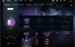 Conta Diamante 4 no League of Legends