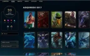 Conta League of Legendes Level 57 Borda GOLD 69 champs
