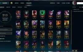 Conta League of Legendes Level 57 Borda GOLD 69 champs