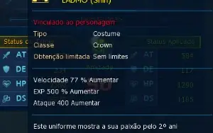 Conta Ladmo Ot Vice Pulseira Miracle Uniforme 2º Aniversário