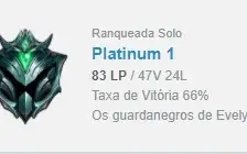 Conta Platina I ganhando 28 de PDL