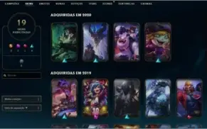 League Of Legends Bronze 1, 19 Skins, servidor BR