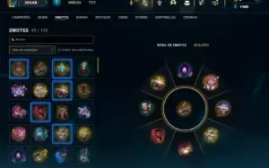 Ouro 4 com 30  Champs e 9 Skins + 5 Espolios