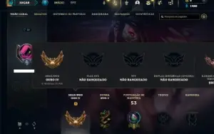 Ouro 4 com 30  Champs e 9 Skins + 5 Espolios