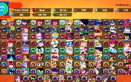 Conta Brawl Star rara com skins exclusivas e passe