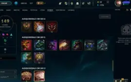 Conta Bronze - 65 Skins - 132 Campeões