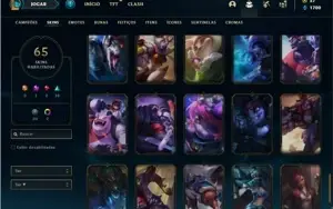 Conta Platina 2 com 95 Champs e 65 Skins