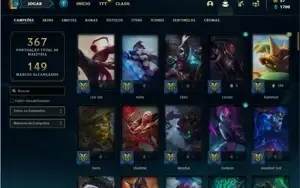 Conta Platina 2 com 95 Champs e 65 Skins