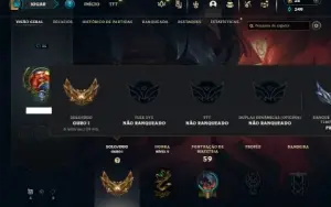 Ouro 1 com 40 Champs e 24 Skins