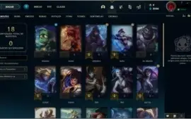 Conta LoL, Platina ll, 70% de Win Rate