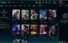 Conta LoL, Platina ll, 70% de Win Rate
