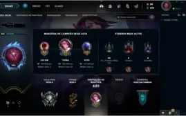 CONTA DE LOL / LVL 265 / 62 SKINS / 124 CAMPEÕES / 103 ICONS