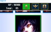 Conta Diamante 5 85 skins, todos os campeões
