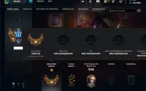 Conta ouro 4 com 558 Skins + 4 Raras + 20 Icones Raros