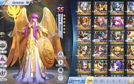 Conta Saint Seiya A88 - Lv.70 (1400 Gemas, 43 livros)