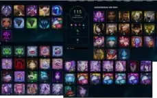 CONTA LOL 117 CHAMPIONS