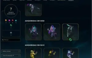 CONTA LOL 117 CHAMPIONS