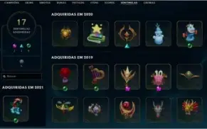 CONTA LOL 117 CHAMPIONS