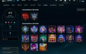 Conta OURO 4 | 62% Win - Lol (League Of Legends) Elomoon