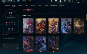 Conta LOL desde 2013 nv 161 77 skins