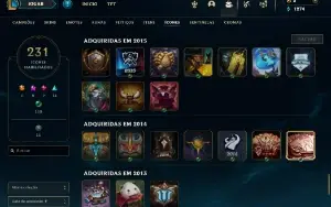 Conta LOL desde 2013 nv 161 77 skins