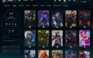 Conta LOL desde 2013 nv 161 77 skins
