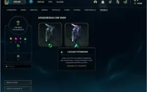 Conta DIAMANTE 1 com 16 skins e 33 champs