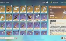 Conta genshin AR57 Venti + 21 t5 ◡◡◡𑙙 Preço negociável
