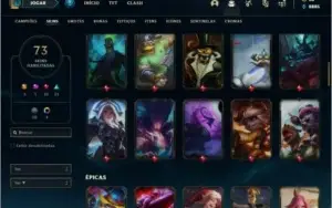 Conta ouro 4 com 128 champs e 73 skins  (MAIN ADC)