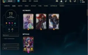Conta ouro 4 com 128 champs e 73 skins  (MAIN ADC)