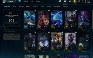 Conta diamante 2 ( FLEX ) com 75 PDL Com 27 Champs e 2 Skins