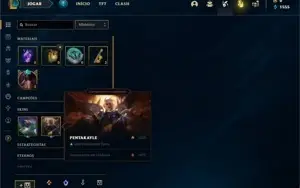 Conta diamante 2 ( FLEX ) com 75 PDL Com 27 Champs e 2 Skins